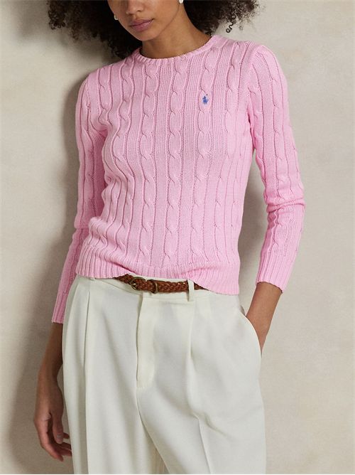 Cable knit sweater with logo RALPH LAUREN | 211971869010